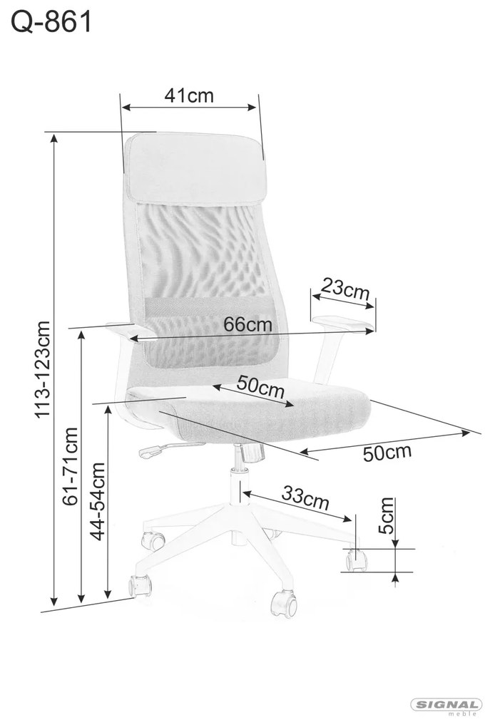 Kancelárska stolička Roka 861 čierna