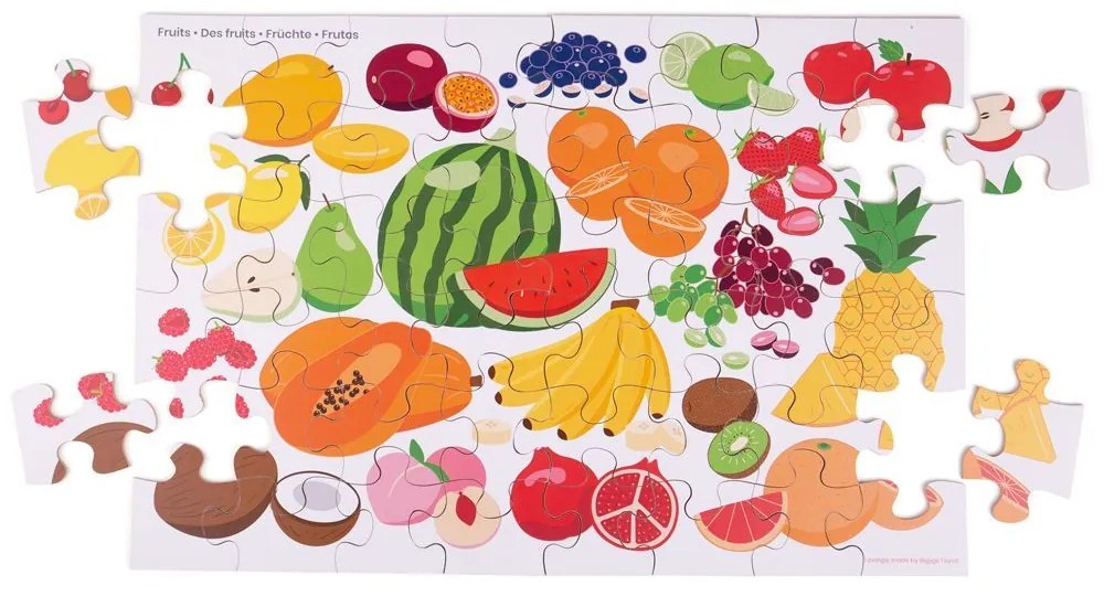 Bigjigs Toys Podlahové puzzle Ovocie