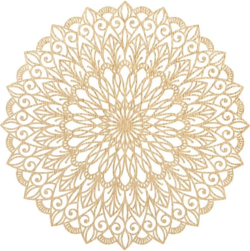 Drevená mandala na stenu – Elegantná Dekorácia pre Váš Domov | PROKA: Preglejka Topoľ - Honey 3071 20 cm 3857-79816 PR0251-HONEY-20