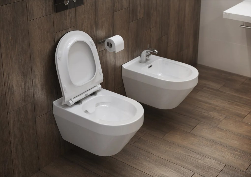 Cersanit Crea WC bidet závesný oválny, biela, K114-009