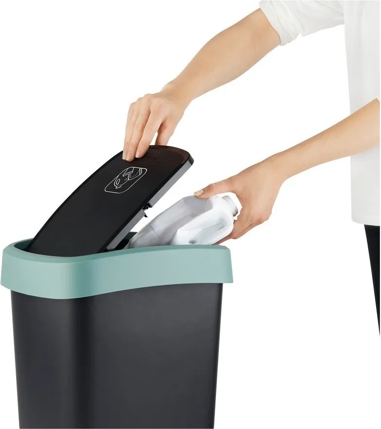 Odpadkový kôš z recyklovaného plastu 50 l Twist - Rotho