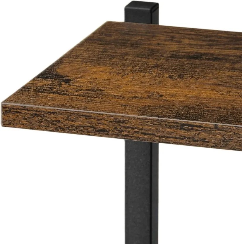 Stojan na kvety IKER dub/čierny