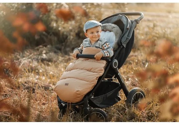 PETITE&amp;MARS - Detský fusak 4v1 COMFY Elegant Caramel/Beige hnedá