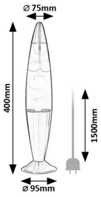 Rabalux 76111 - LED Lávová lampa LOLLIPOP RAINBOW 2 LED/25W/230V