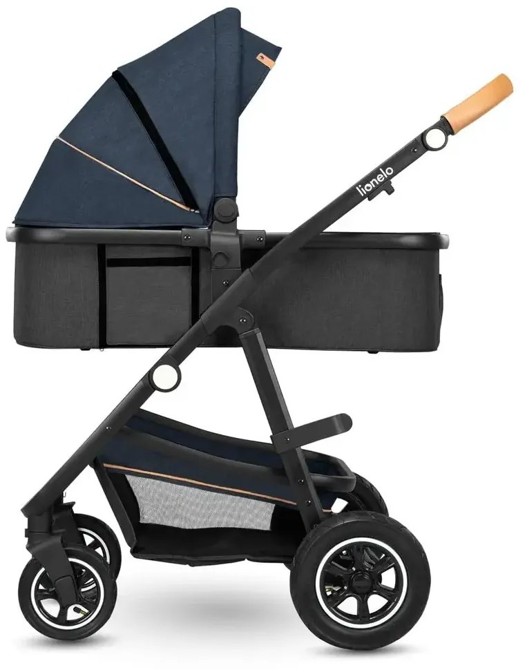 Kombinovaný kočík Lionelo Amber 3v1 blue navy