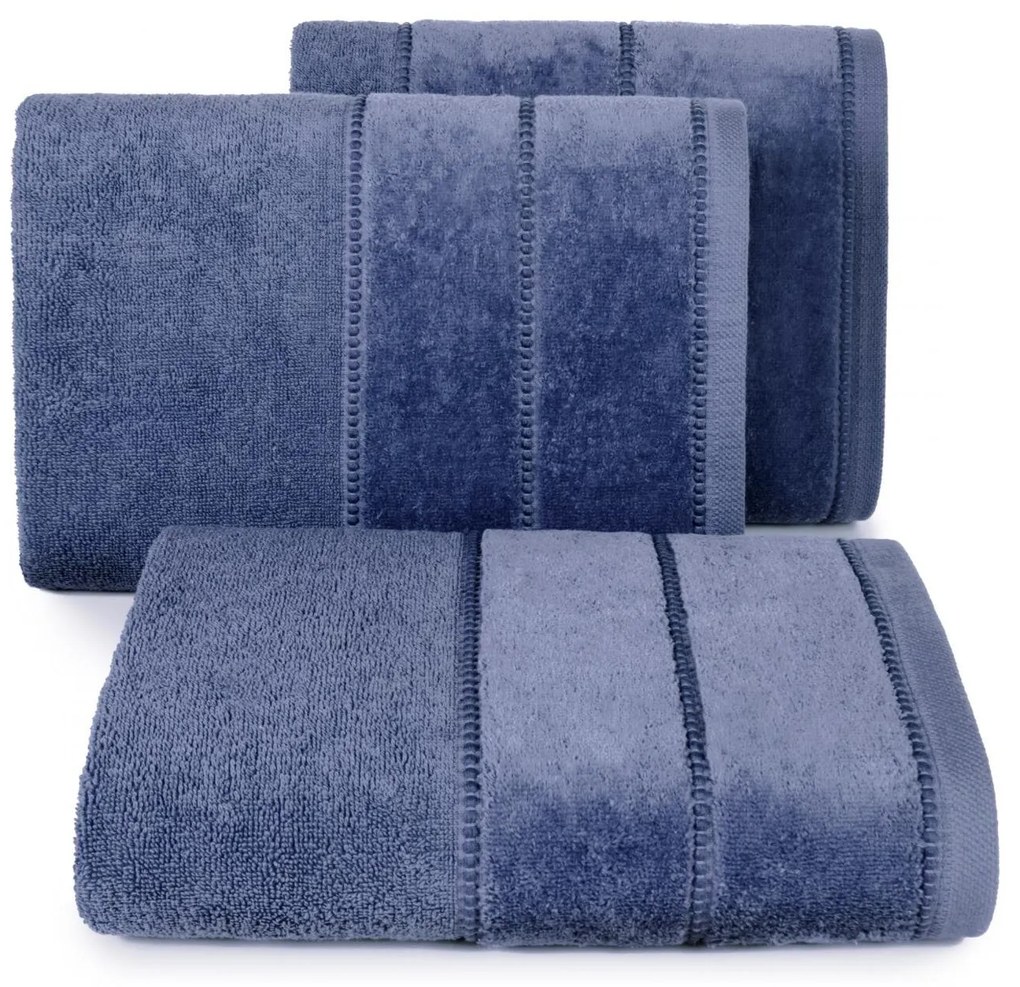 BAVLNENÝ UTERÁK MARI15 SADA 6KS 30X50 CM TMAVOMODRÁ