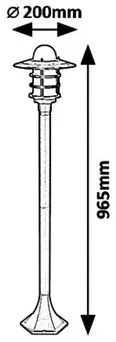 Rabalux vonkajšie stojanové svietidlo Darrington 7680