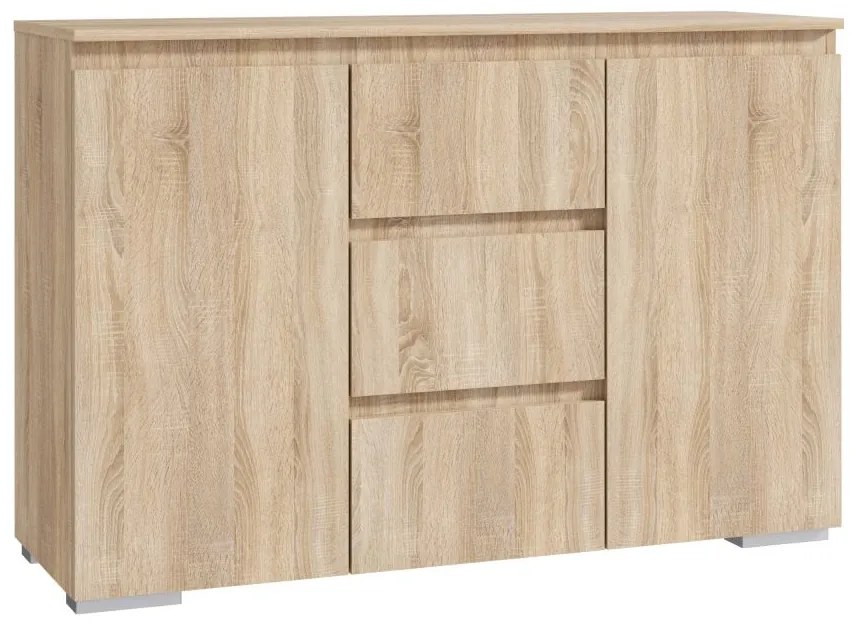 Komoda 120 cm, farba dub sonoma