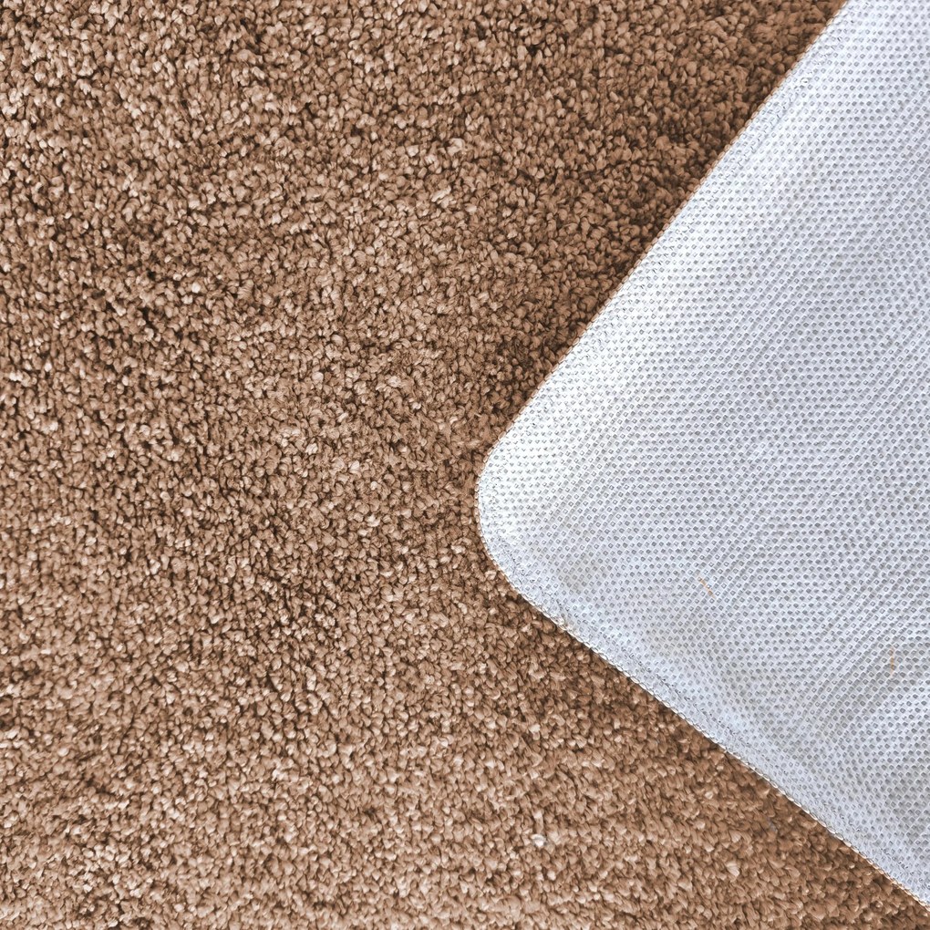 DY Obdĺžnikový hnedý shaggy koberec Kamel Rozmer: 200x290 cm