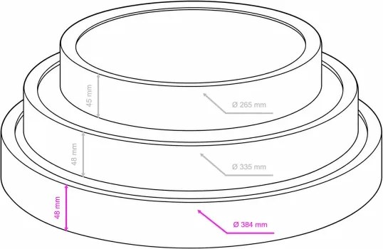 BRILAGI - LED stropné svietidlo NATURA LED/24W/230V 4000K priemer 38,3 cm