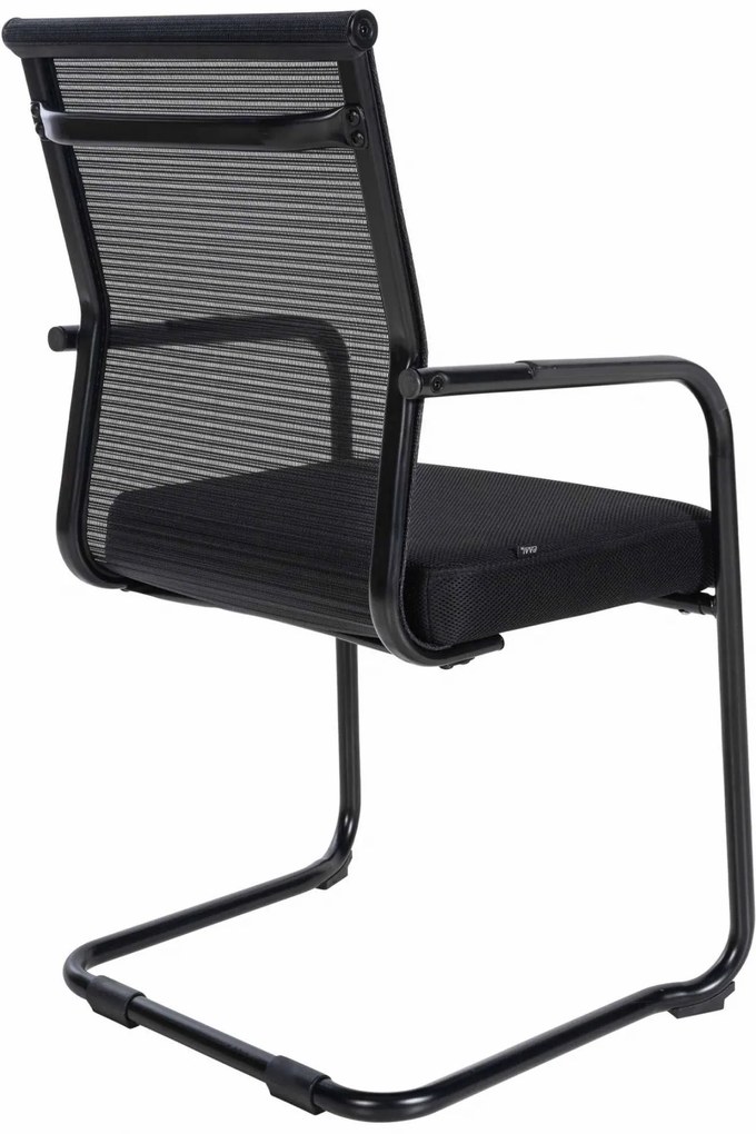 Set 2 kresiel pre návštevníkov Denny - čierna