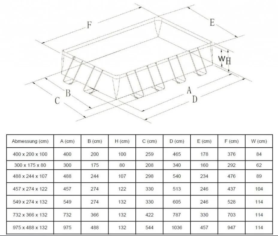 Intex Záhradný bazén INTEX 26788 Prism Frame Rectangular 400 x 200 x 100 cm kartušová filtrácia 26788