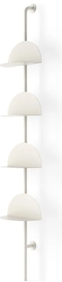 Matne biely kovový modulárny policový systém 27x203,5x35 cm Solis – Umbra