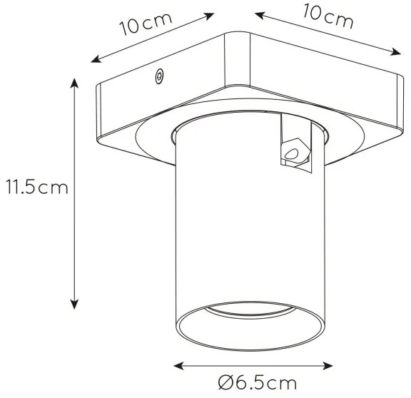 Lucide 09929/05/31 - LED Stmievateľné bodové svietidlo NIGEL 1xGU10/5W/230V biela