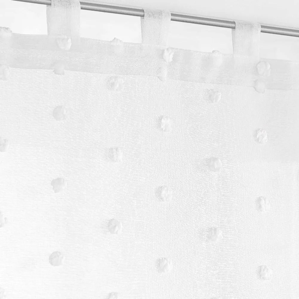 Biela záclona 60x160 cm Pompinou – douceur d'intérieur