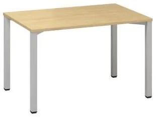 Konferenčný stôl Alfa 420 so sivým podnožím, 120 x 80 x 74,2 cm, rovné vyhotovenie, dezén divoká hruška