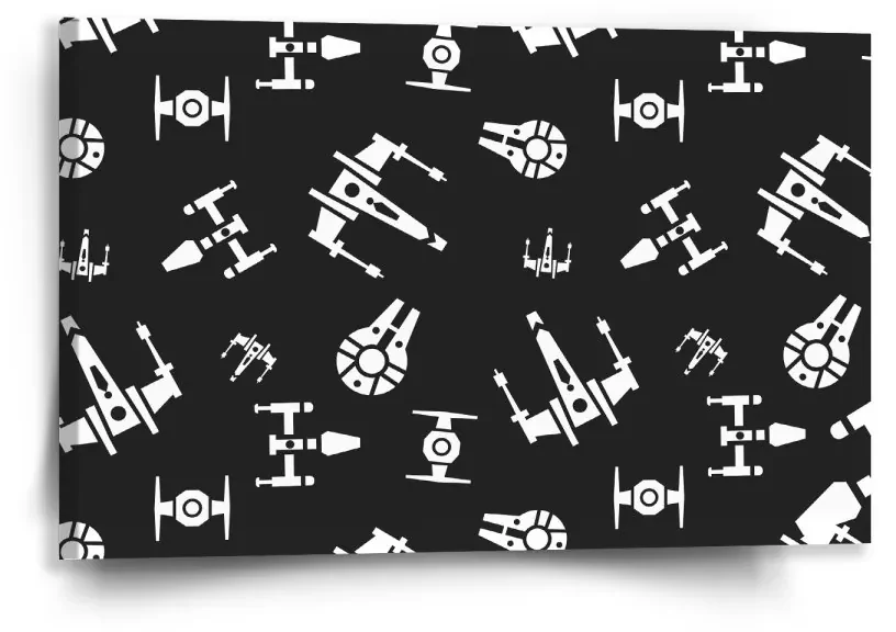 Sablio Obraz Star Wars Vesmírne lode Pattern - 60x40 cm