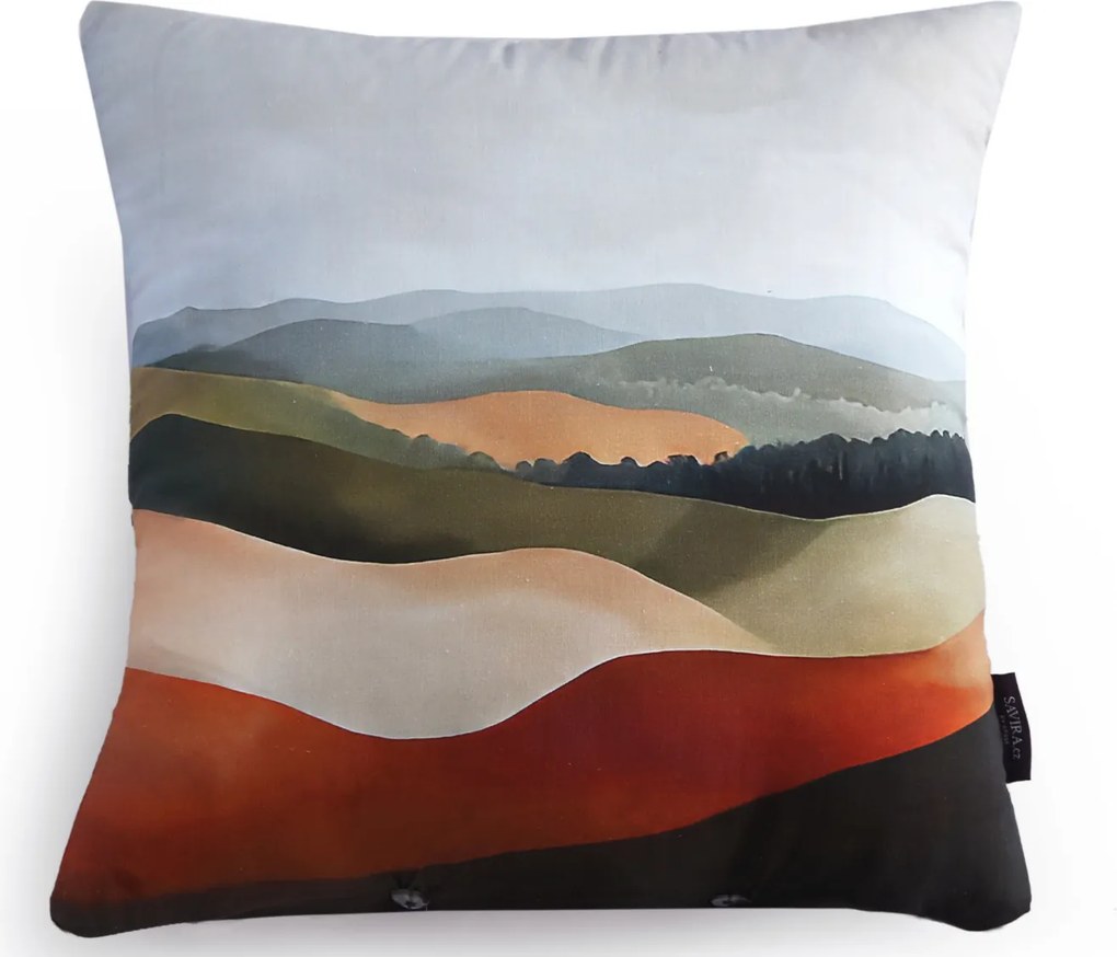 XPOSE® Set obliečok na vankúš PANORAMA (digitálna tlač) 43x43 cm - set 4ks