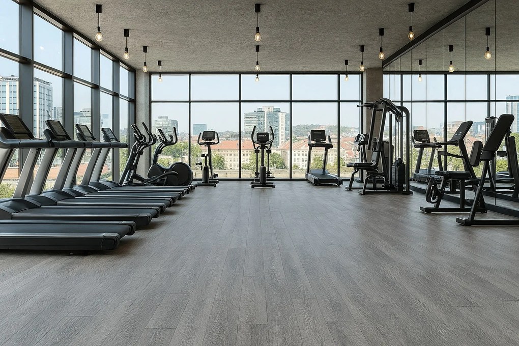 Lentex, PVC podlaha - lino Flexar PUR 634-05, na mieru, šíře 2m,4m, šedá, bez podkladu, kancelária