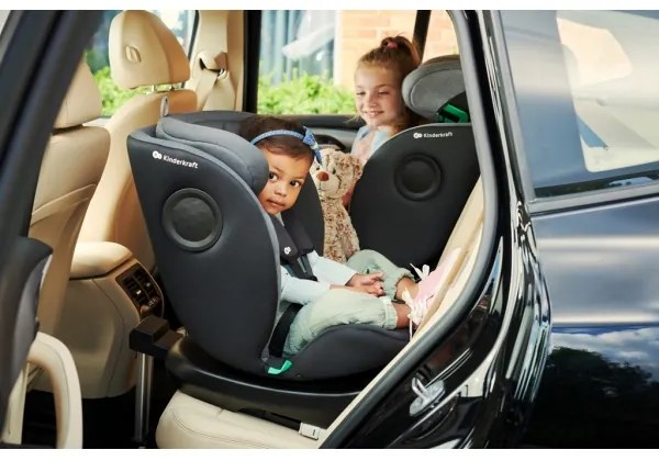 KINDERKRAFT - Autosedačka I-360 i-Size (40-150 cm) čierna