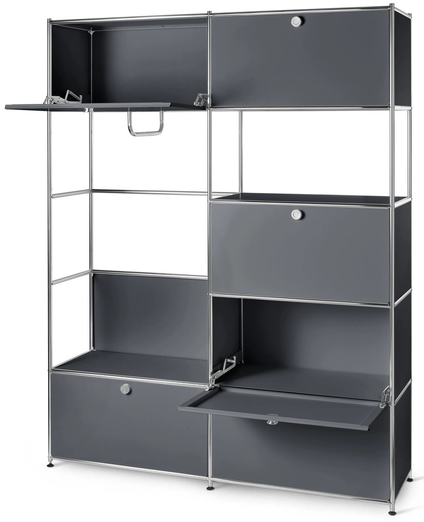 Kovový skriňový systém »CN3«, sivý