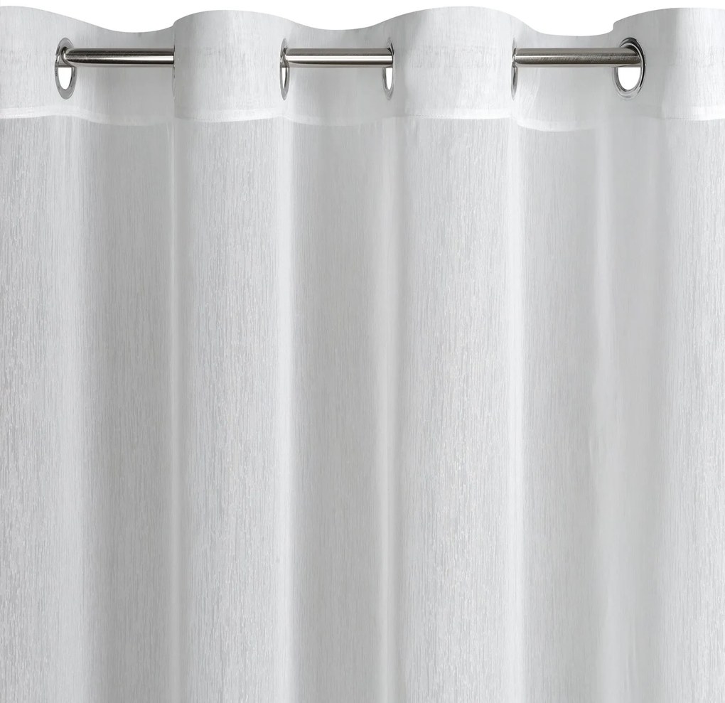 ZÁCLONA NA KRÚŽKOCH REBECCA 400X250 CM BIELA