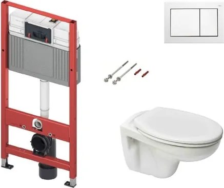 Cenovo zvýhodnený závesný WC set TECE do ľahkých stien / predstenová montáž + WC Ceramia S-Line Pre KMPLSIKOTS