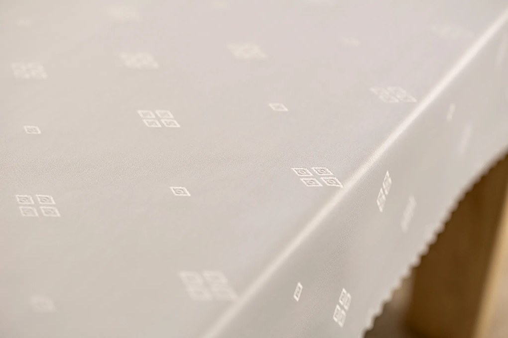 Dekorstudio Teflónovy obrus na stôl Diamond - biely Rozmer obrusu (šírka x dĺžka): 110x160cm