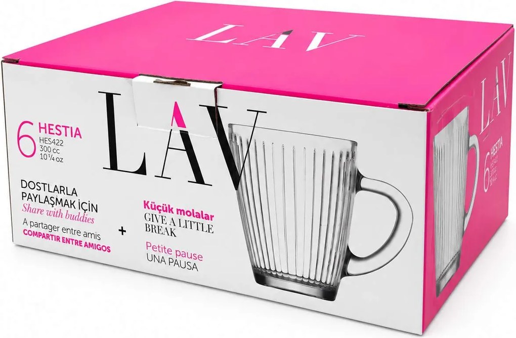 Lav hrnčeky Hestia 300 ml 6 ks