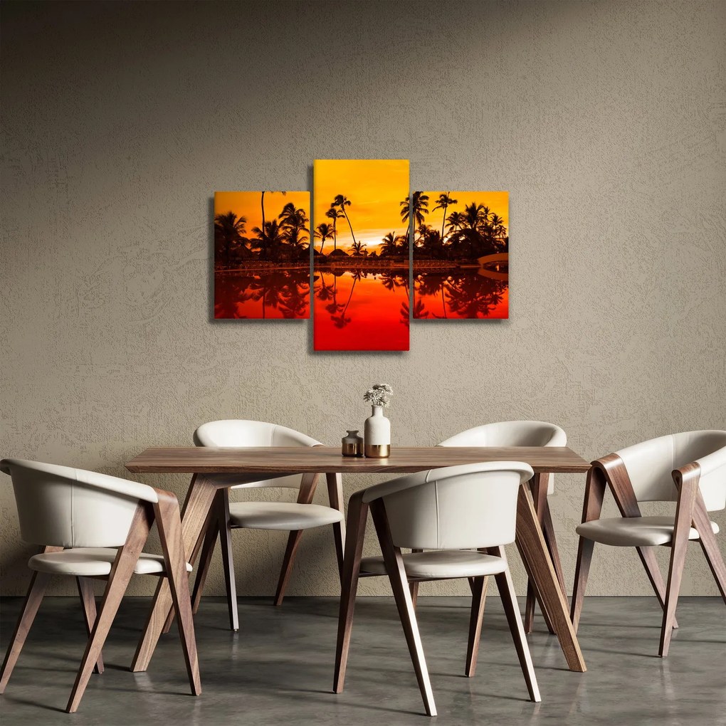Obraz - Západ slnka nad rezortom (90x60 cm)