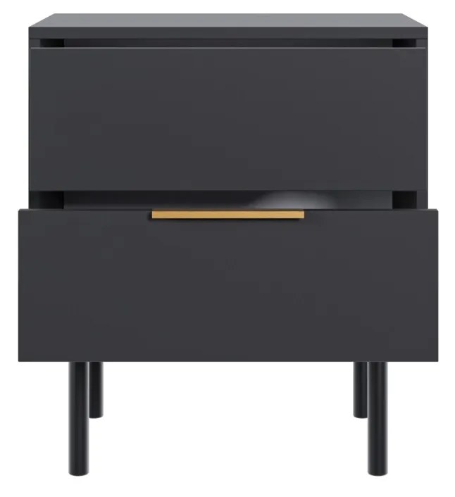 Nočný stolík Viva 54 cm čierny