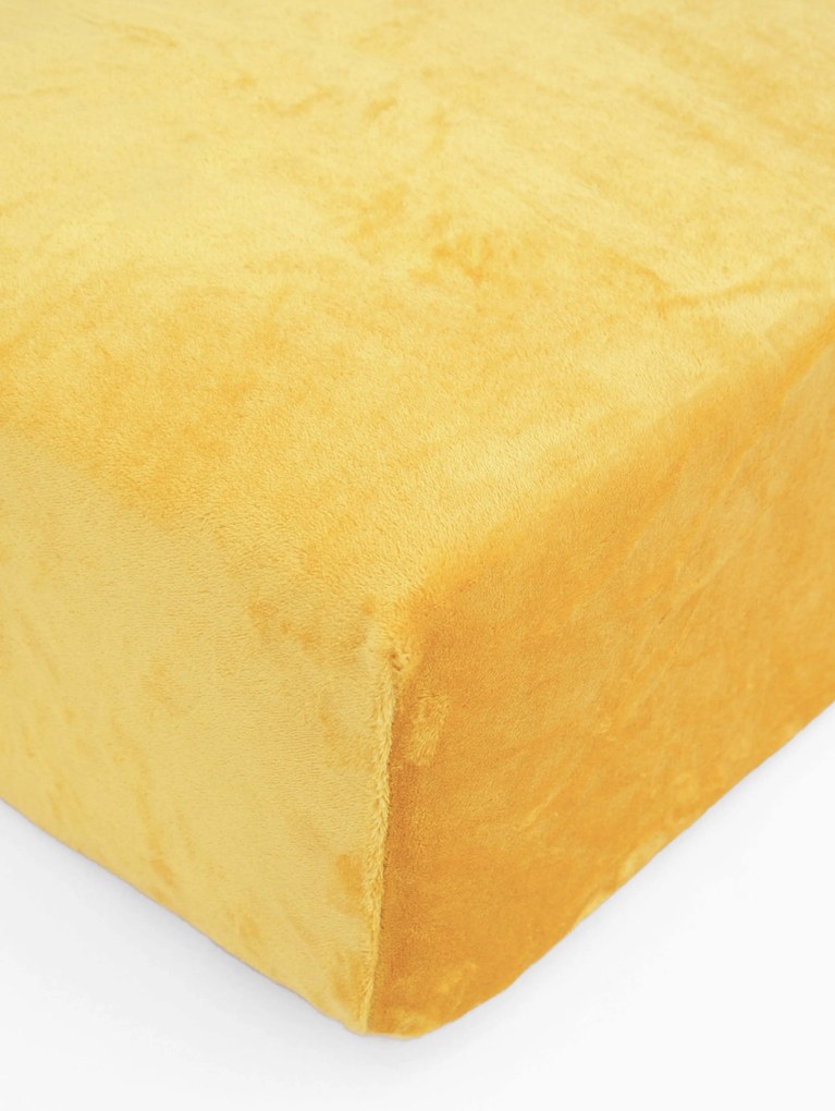 Plachta mikroplyš Deluxe 160 x 200 cm - horčicové