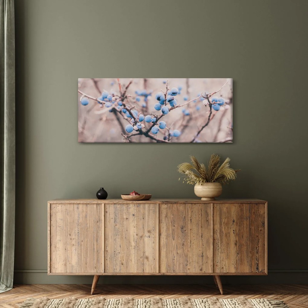 Obraz bobúľ na kríku (120x50 cm)