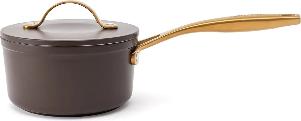 Elmich Nepriľnavý keramický rajnica Zen Ø 16 cm – hnedo-zlatá