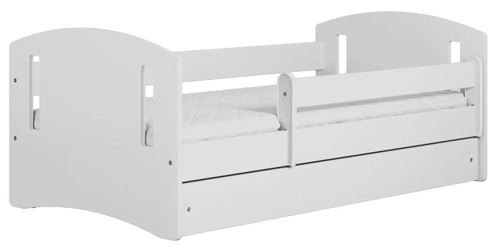 Letoss Detská posteľ CLASSIC 2 - 140/80 Biela Bez matraca S uložným priestorom