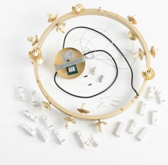 Brilagi - LED Luster na lanku MILLA 15xG9/3W/230V zlatá