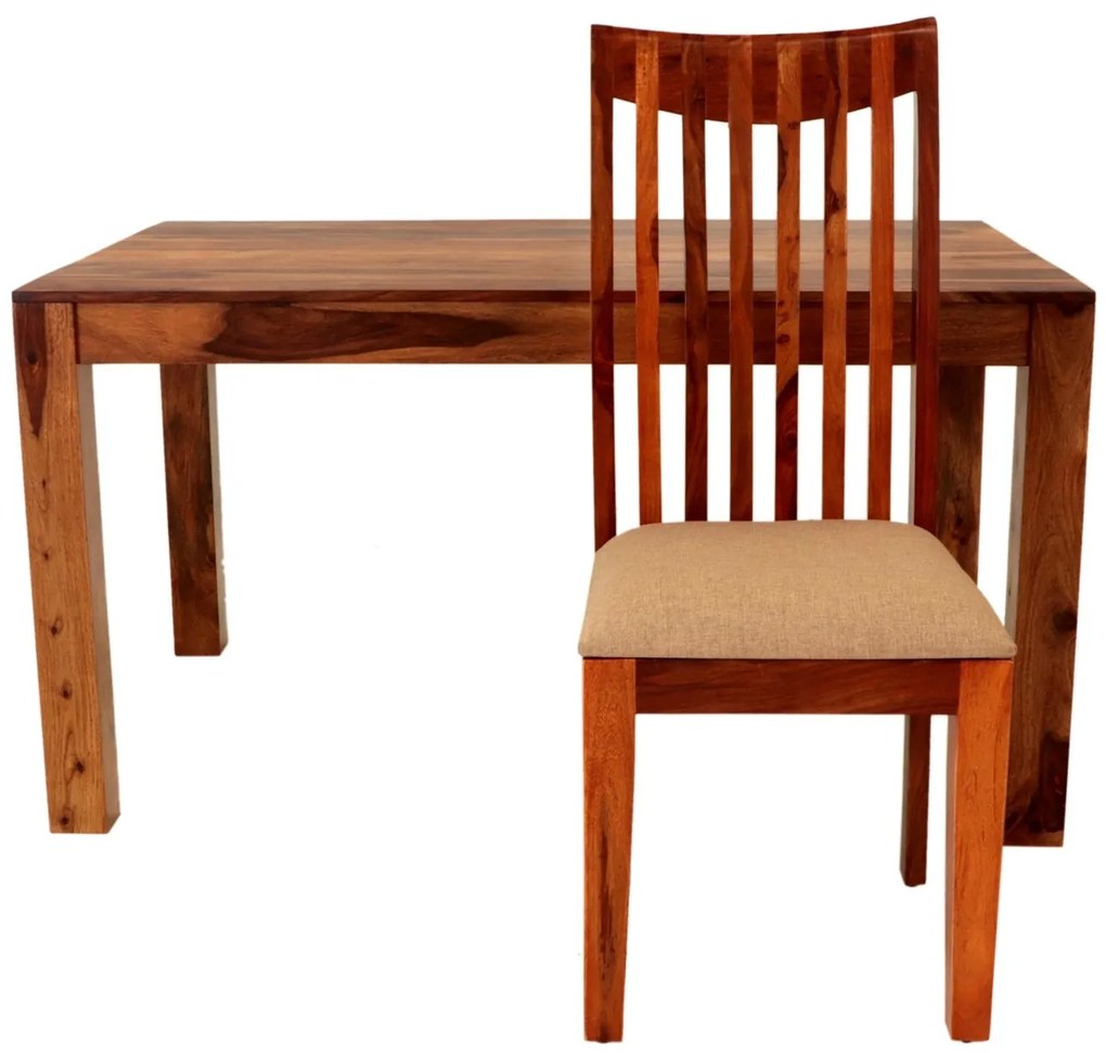 furniture-nabytek.cz - Moderní jídelní set pro 4 osoby z indického masivu palisandr