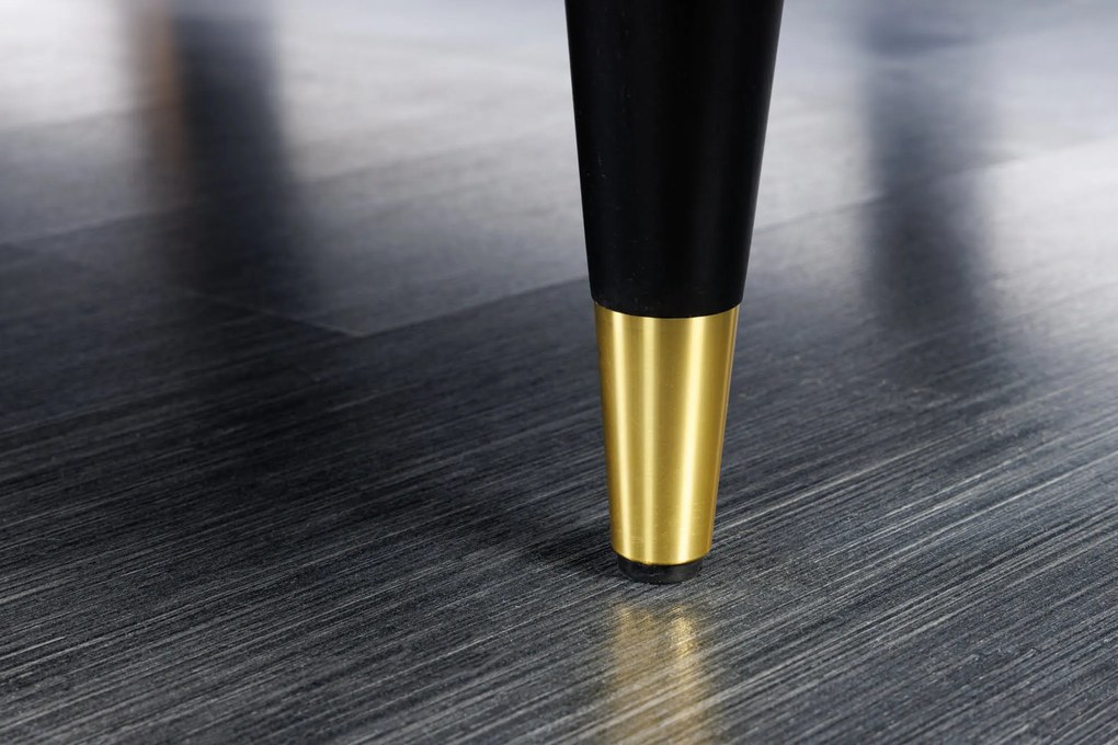 Taburetka Velvet Cozy 80cm horčicovo žltý zamat