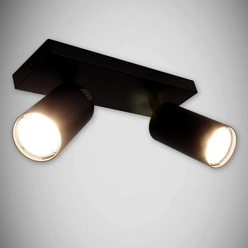 Bodové svietidlo Manam GU10 2L čierna 03764 K2