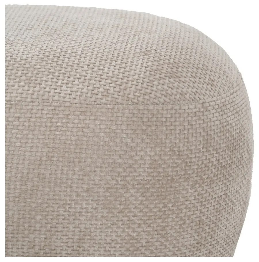 Béžový ženilkový taburet – Ixia