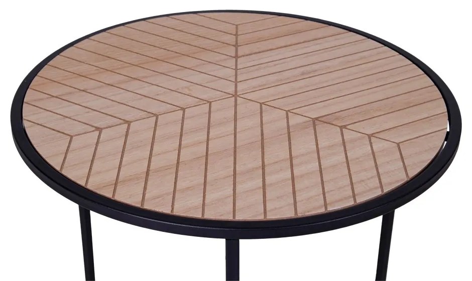 Čierny Stolík Bergamo 40 × 40 × 45 cm HOUSE NORDIC