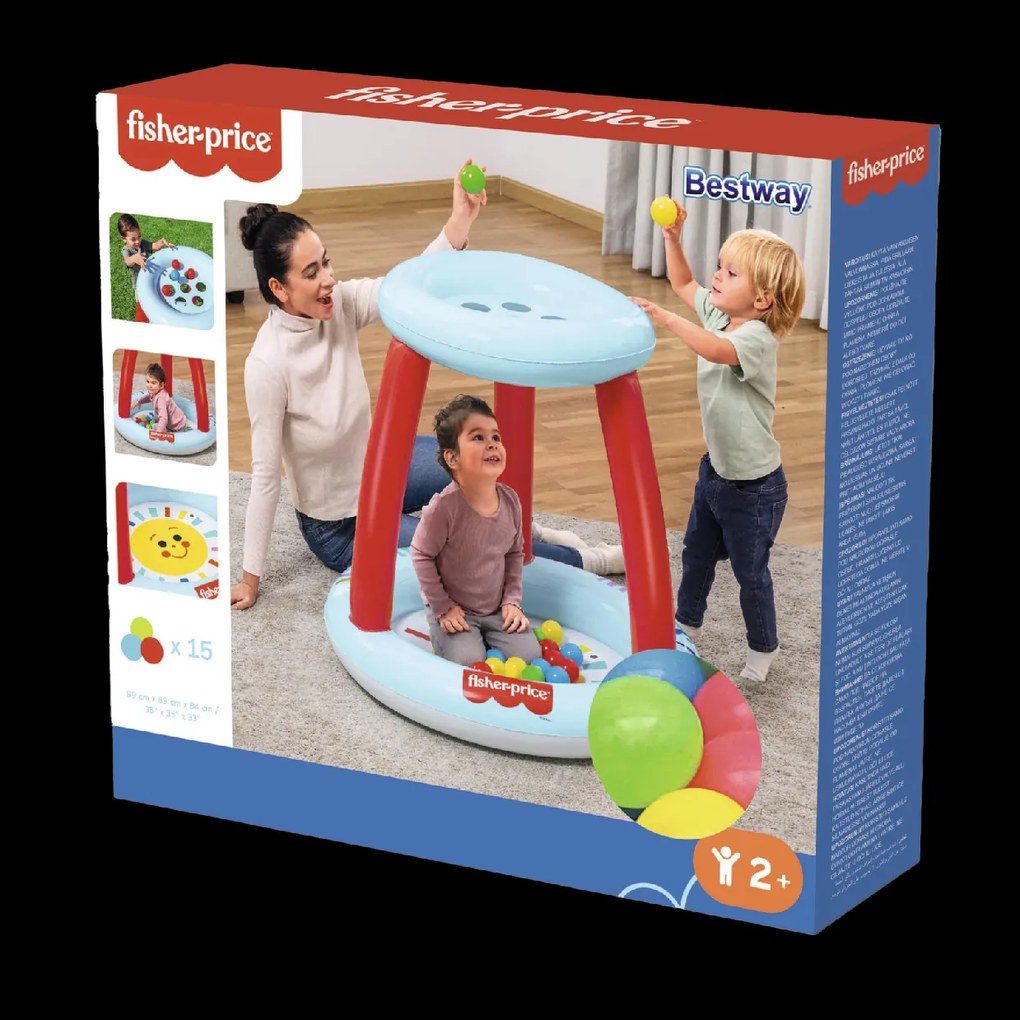 CH NAFUKOVACÍ BAZÉN S STRECHOU / OHRADOU + LOPTIČKAMI 89 x 89 x 84 CM