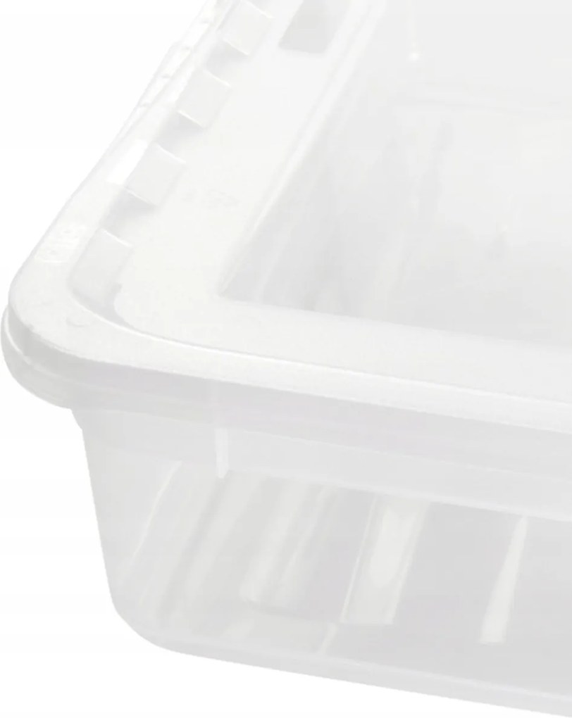 Keeeper Úložný box s vekom (má 2 funkcie) BEA Clearbox 11L, 39 x 29,5 x 16 cm