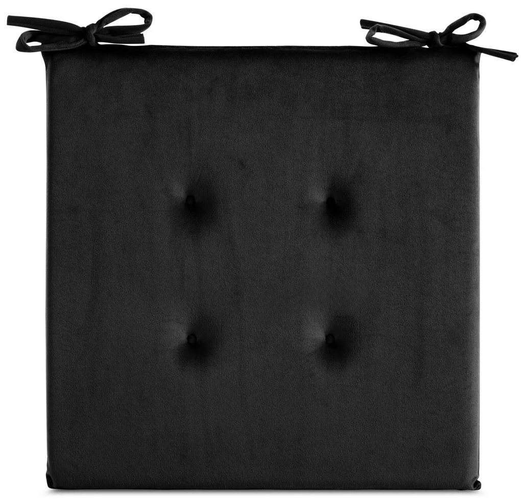 PODSEDÁK NA STOLIČKU GAJA 40X40X3 CM ČIERNA