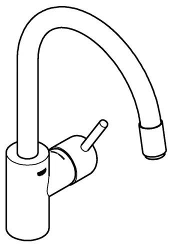 GROHE 32663003 - Drezová batéria CONCETTO 360 mm lesklý chróm