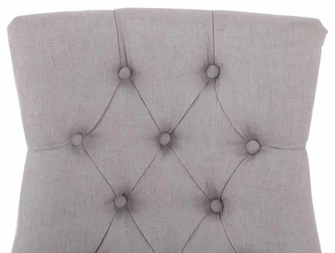 Jedálenská stolička Aberdeen - látka, drevené nohy antik tmavé - Sivá