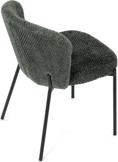 Jedálenská stolička bouclé, zelená CT-W1077 GRN2