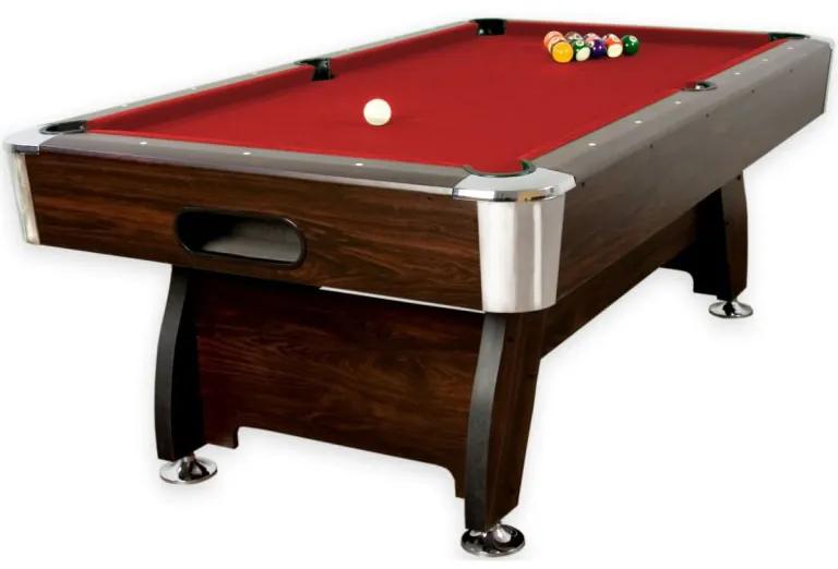 GamesPlanet® 1424 Biliardový stôl pool biliard s vybavením, 7ft