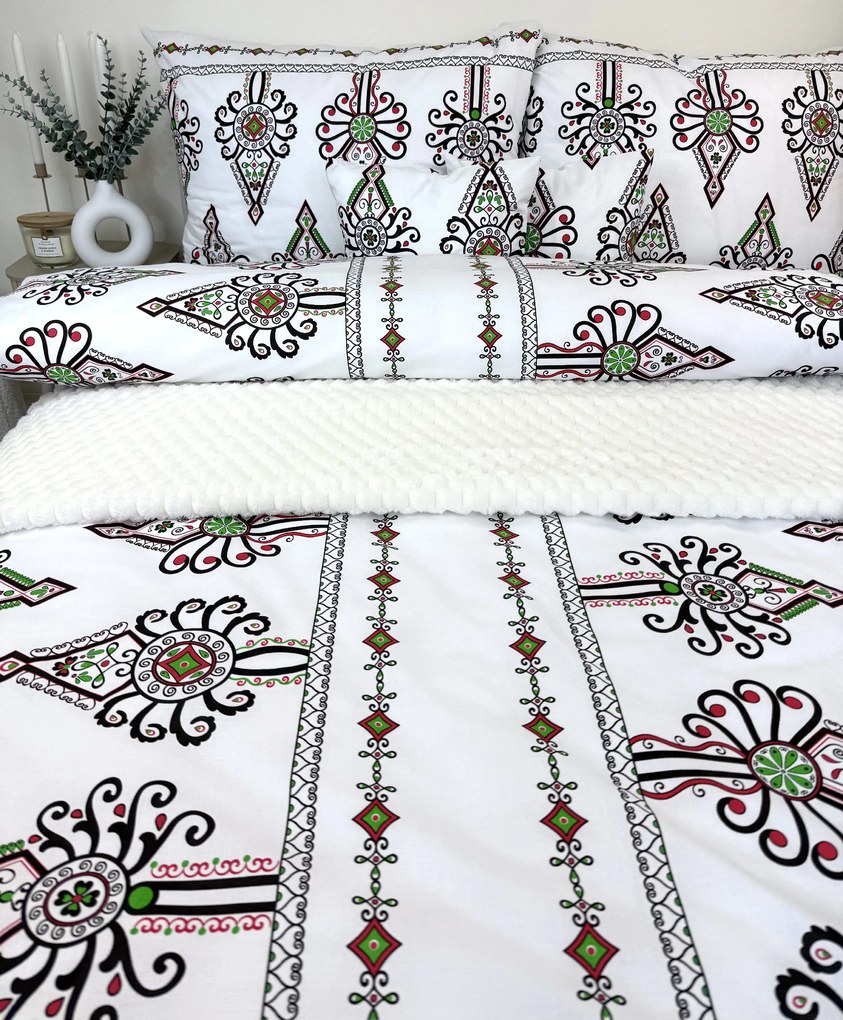 INTERMEDIC SK Obliečky Goraľ – bavlnené posteľné obliečky s folklórnym motívom