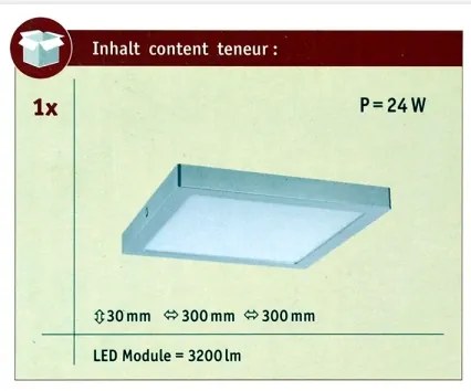Paulmann 70982 - LED/22W Stropné svietidlo ABIA 230V